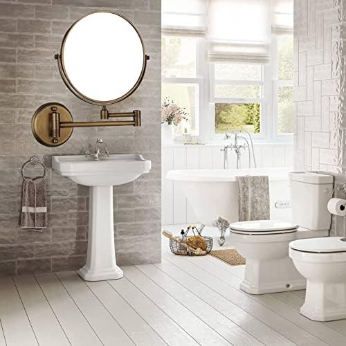 Makeup Mirror Wooden Wall-Mounted Vanity