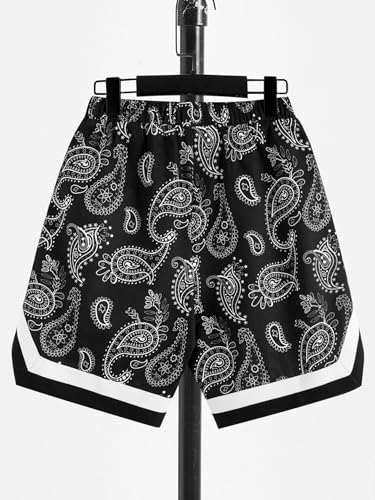 Paisley Print Track Shorts Battle Tested