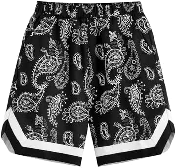 Paisley Print Track Shorts Battle Tested