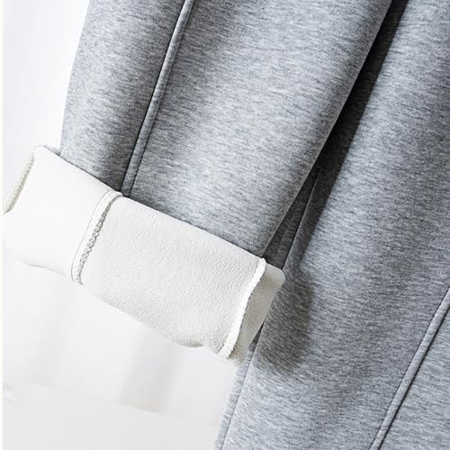 Boys Fleece-Lined Open Bottom Sweatpants with Pockets