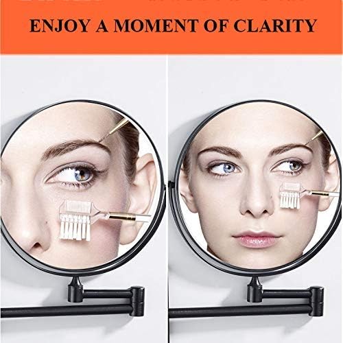 Wall-Mounted Vanity Mirror with 360 Swivel and Magnification