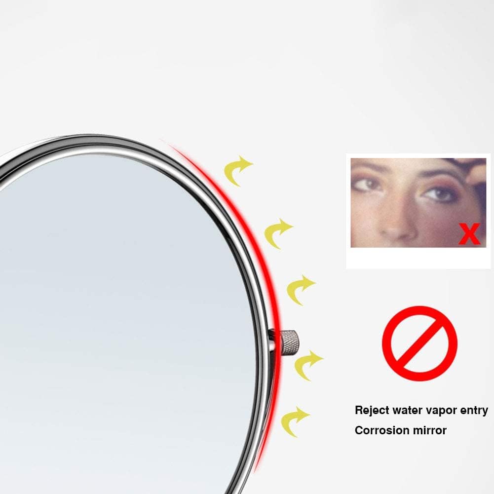 Sturdy Wall-Mounted Makeup Mirror