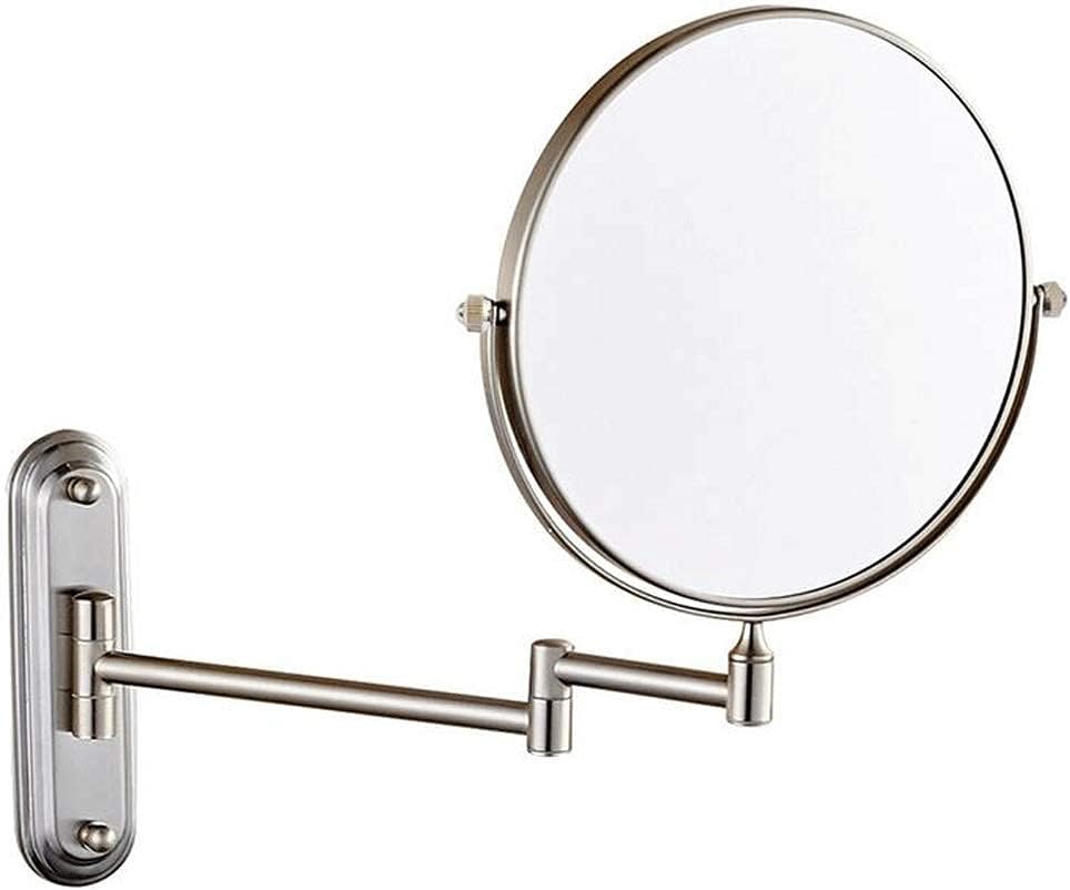 Makeup Mirror With 10X Magnification 8 Inch Wall Mounted