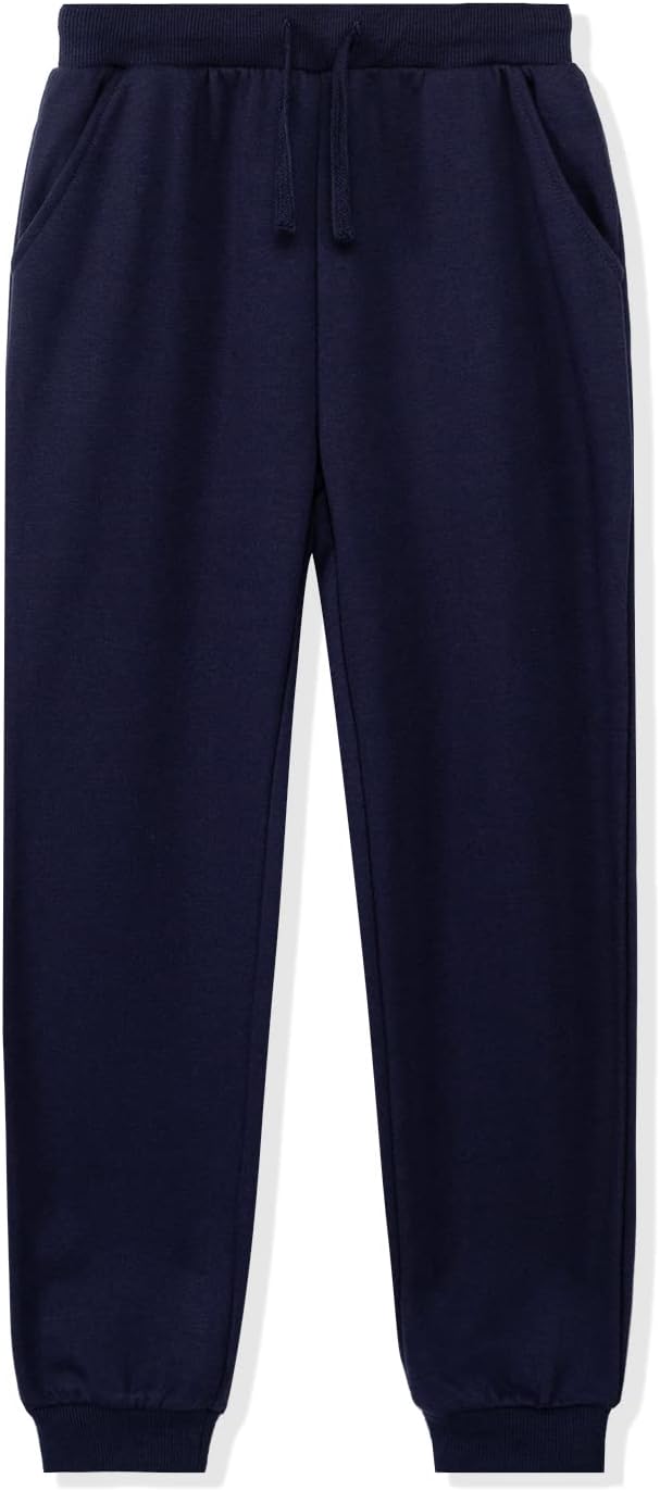 UNACOO Kids Fleece Jogger Pants for Boys and Girls 3-12 Years