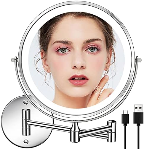 Elegant 8 Double-Sided Rechargeable Makeup Mirror