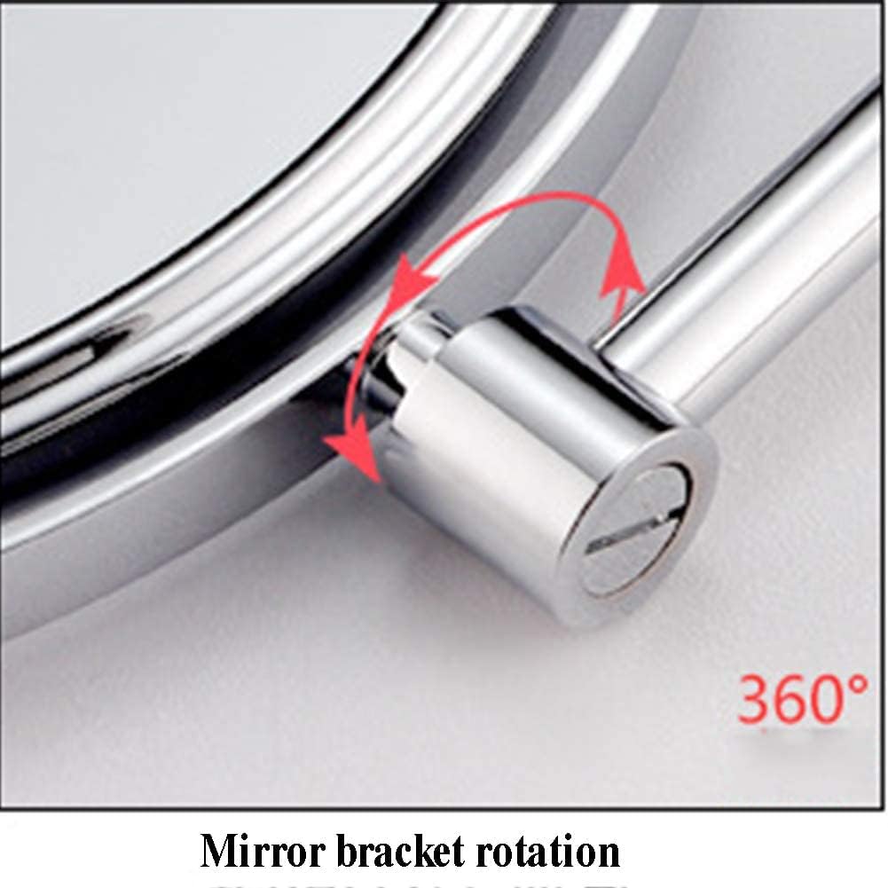 3X Magnification Wall-Mounted Chrome Makeup Mirror