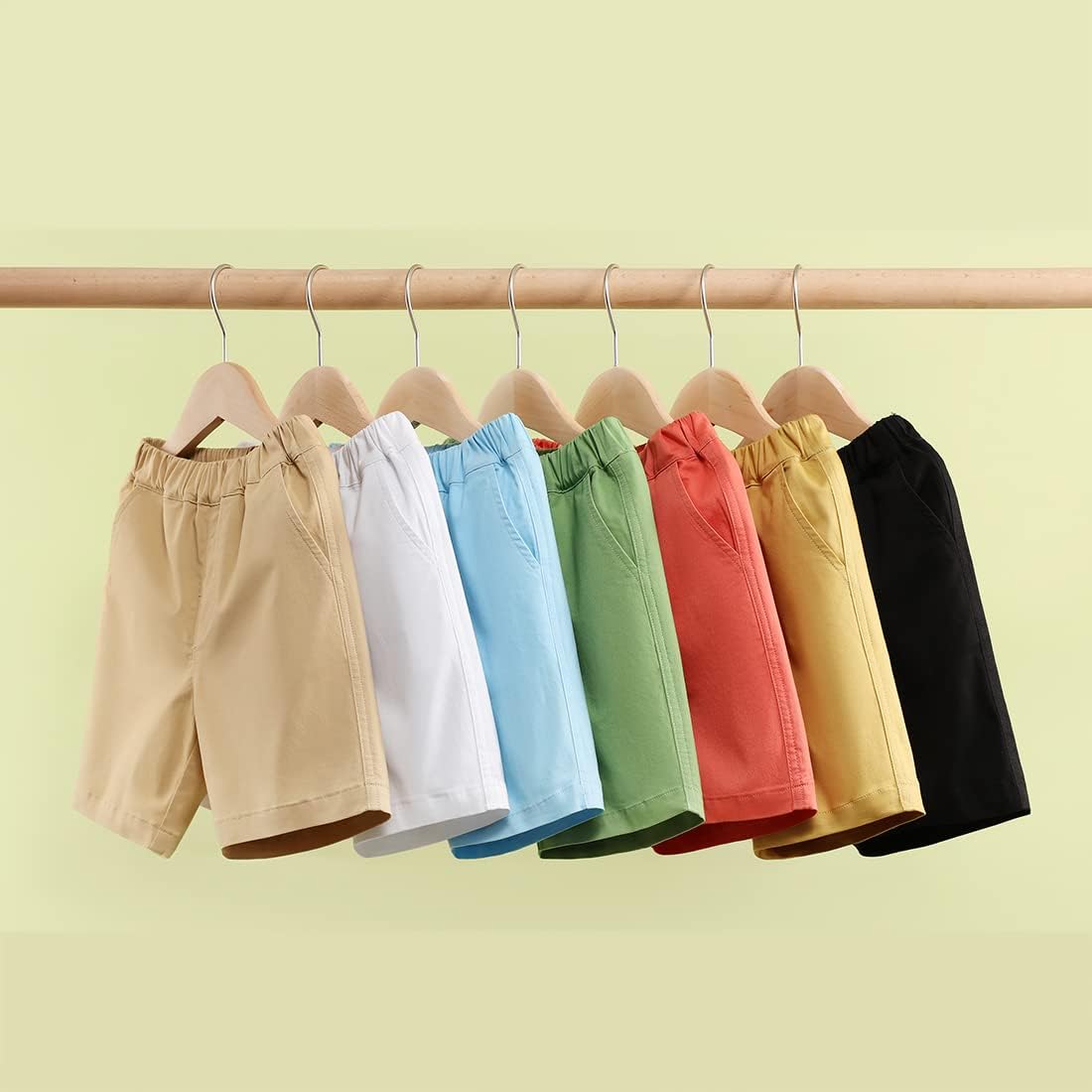 KISBINI Boys Chino Shorts Uniform Perfect for School Casual