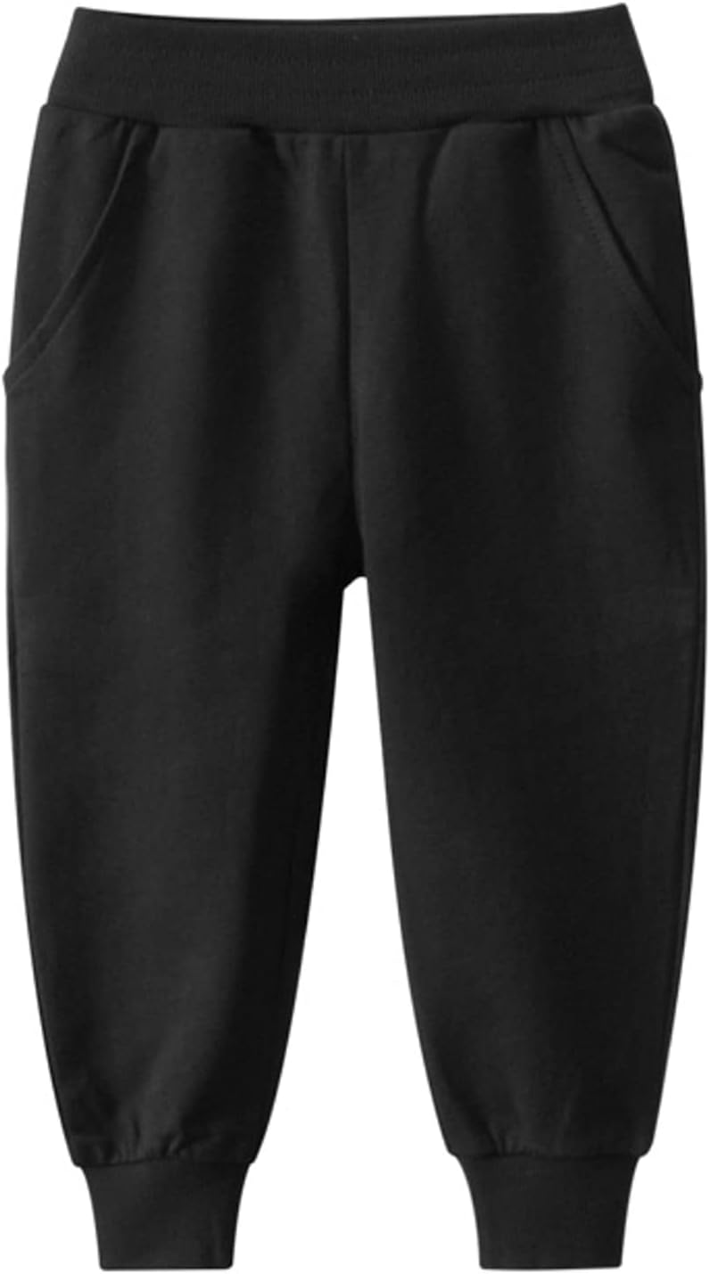Comfortable Toddler Boy sweatpants with pockets and elastic waistband