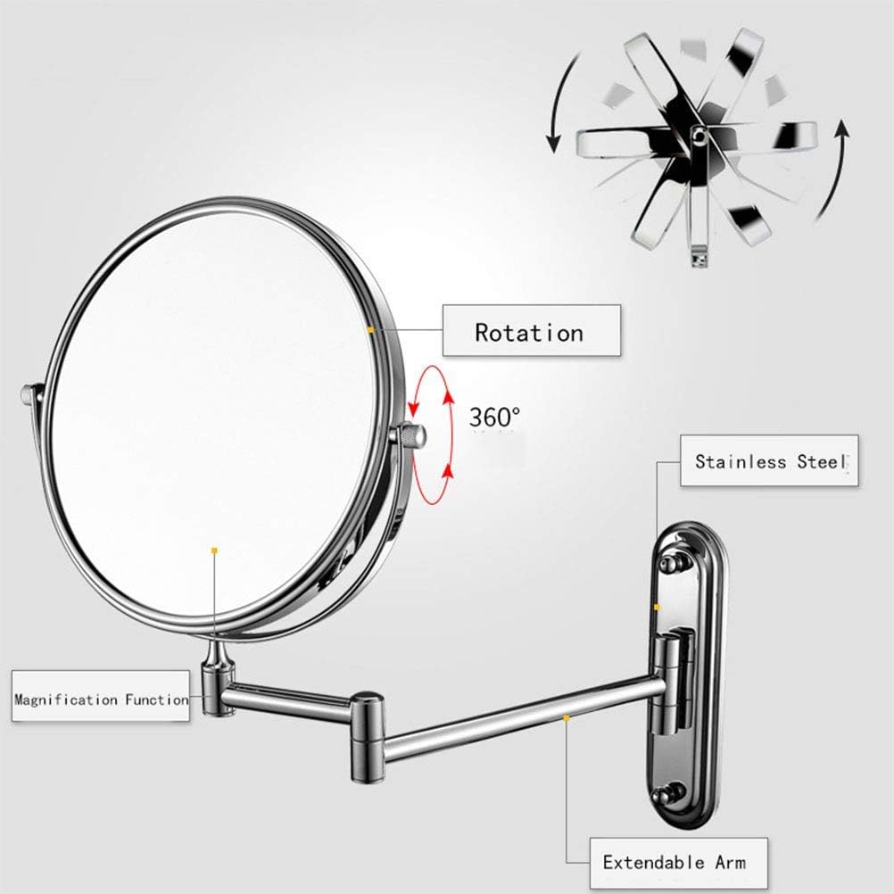 68-Inch Wall-Mounted Double-Sided Makeup Mirror