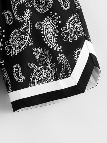 Paisley Print Track Shorts Battle Tested