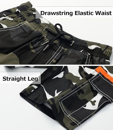 Camouflage Cargo Shorts for Kids TLAENSON