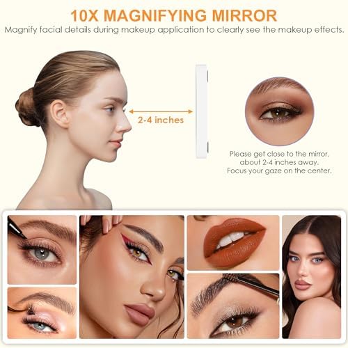 9-Bulb Makeup Mirror with Touch Control