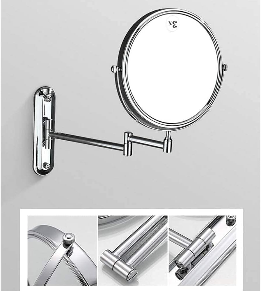 Sturdy Round Makeup Mirror with 360-Degree Rotation