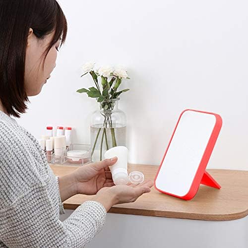 Coobbar Premium Square Makeup Mirror Adjustable Durable Space-Saving for Women
