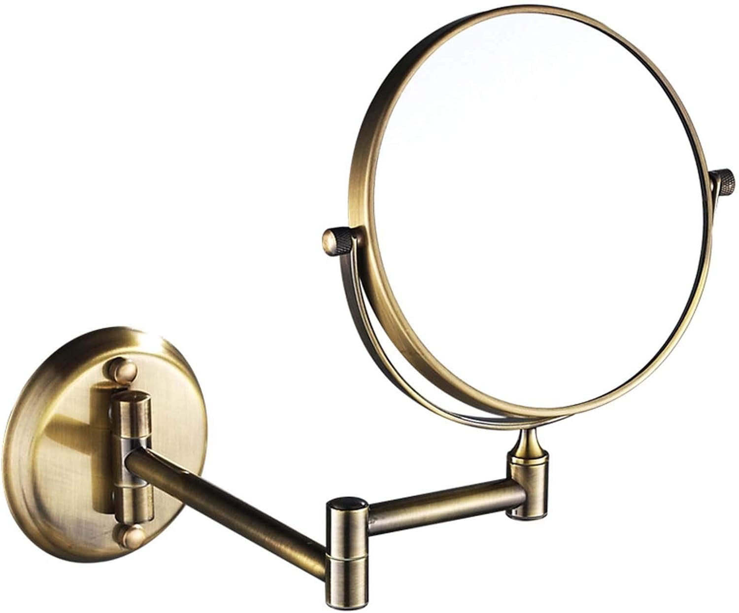 Wall-Mounted 8 Vanity Mirror 360 Swivel 5X Magnification
