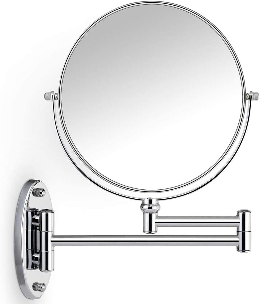 DEIHGE Makeup Mirror 3X Magnification Wall-Mounted Vanity Portable and Stylish