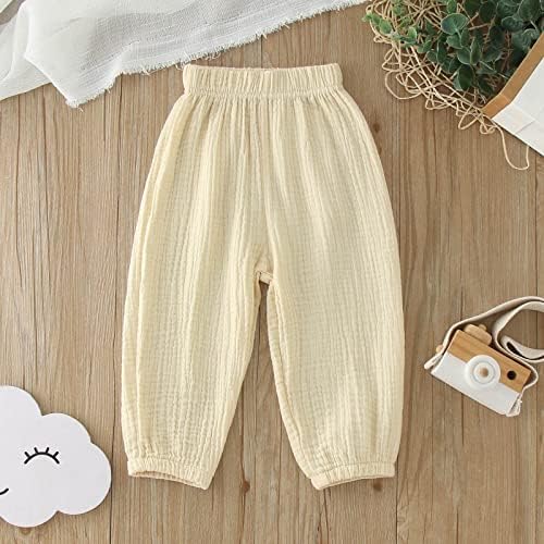 Cotton Linen Joggers for Kids