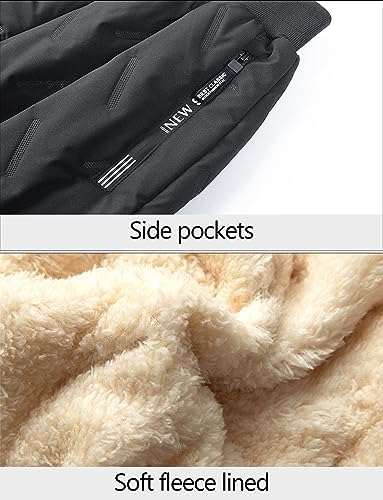 Happy Cherry Boys Girls Winter Warm Fleece Jogger Pant - Comfy Warm