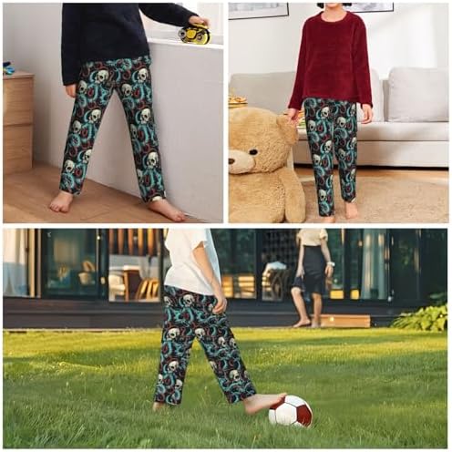 YSBKN Soft Octopus Skull Joggers