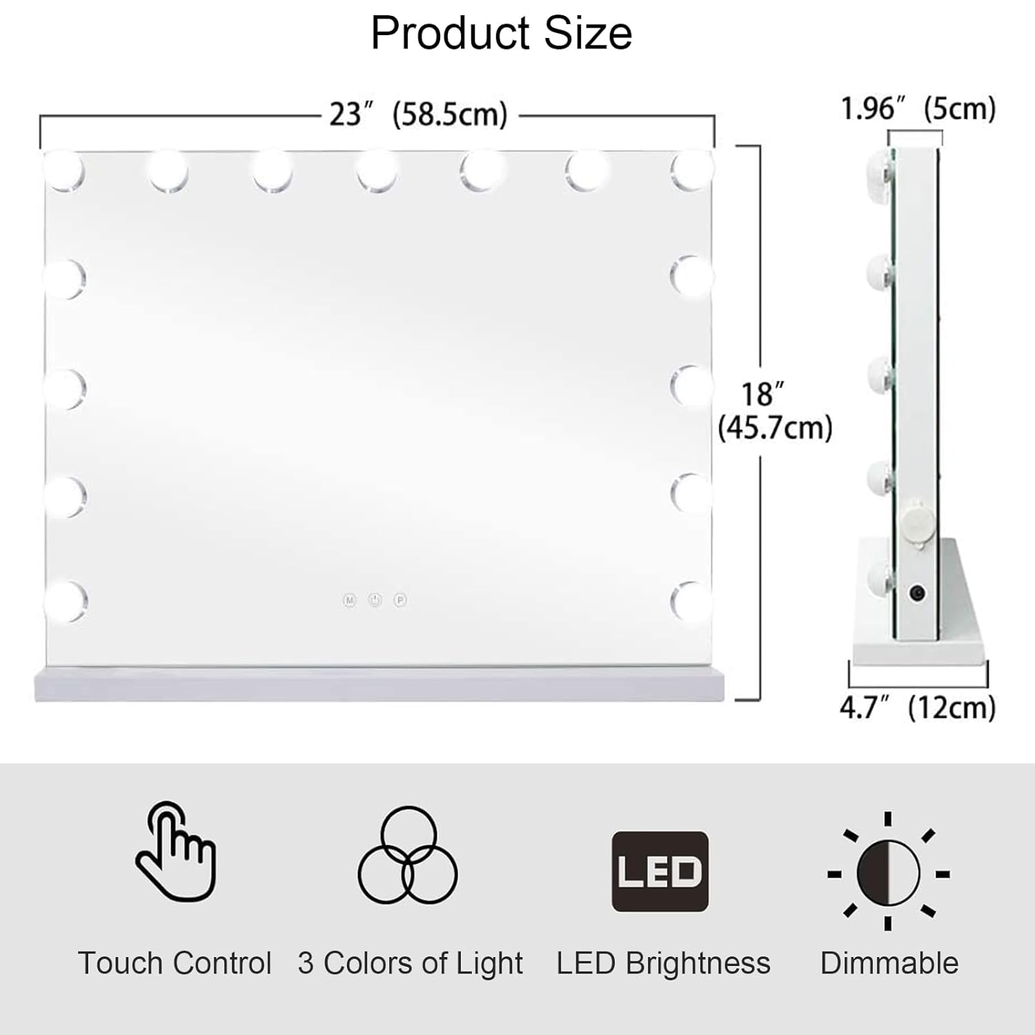 Elegantly Modern 10X Vanity Mirror