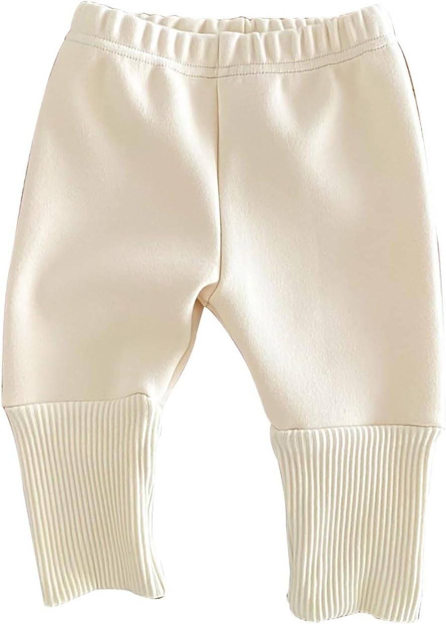 Boys Girls Christmas Solid Color Blocking Pants