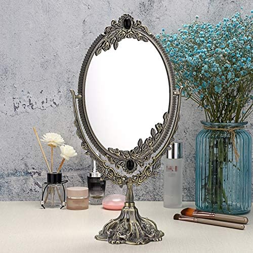 JUXYES Vintage Swivel Making Mirror