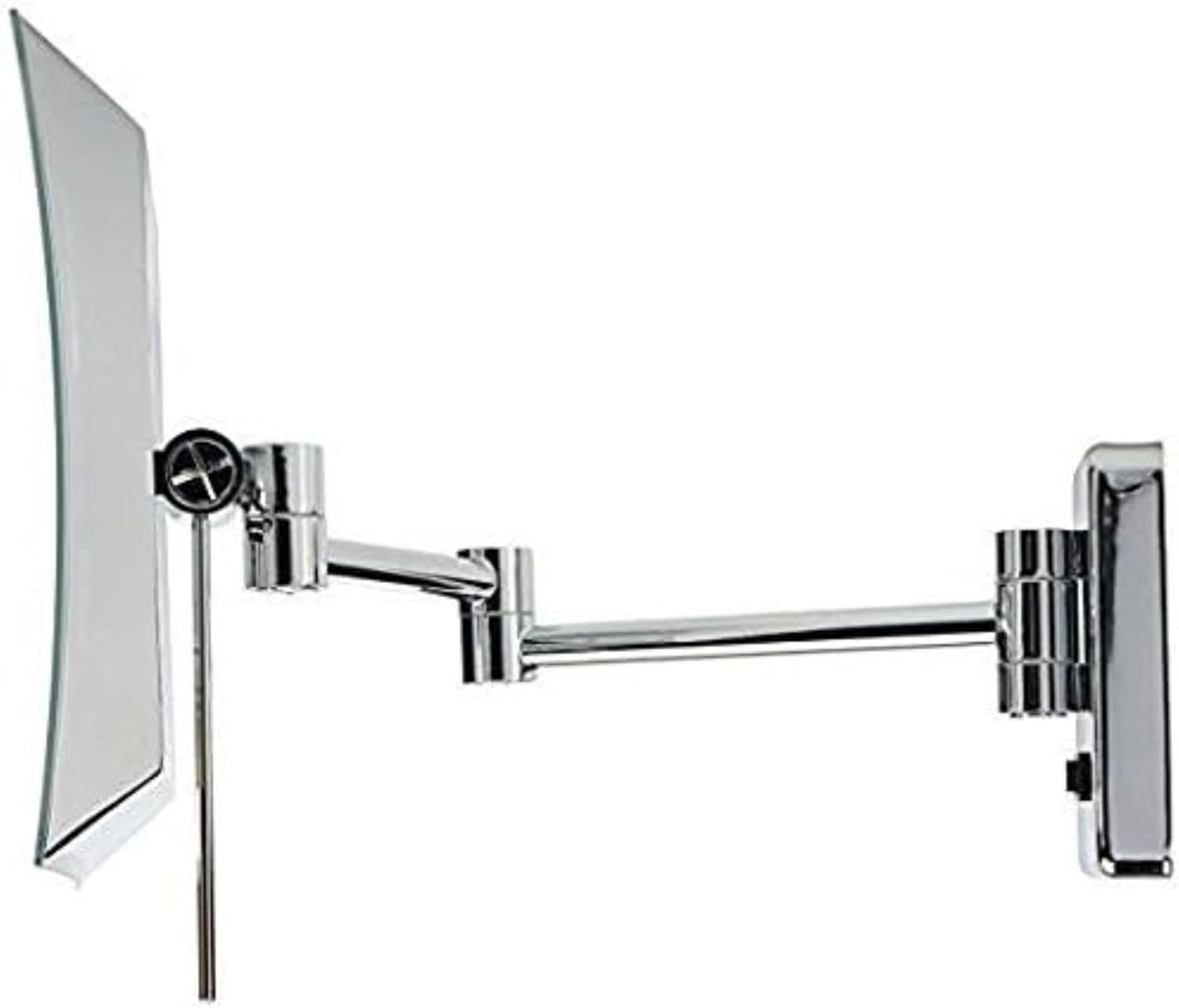 5X Magnifying Wall-Mounted LED Makeup Mirror Chrome