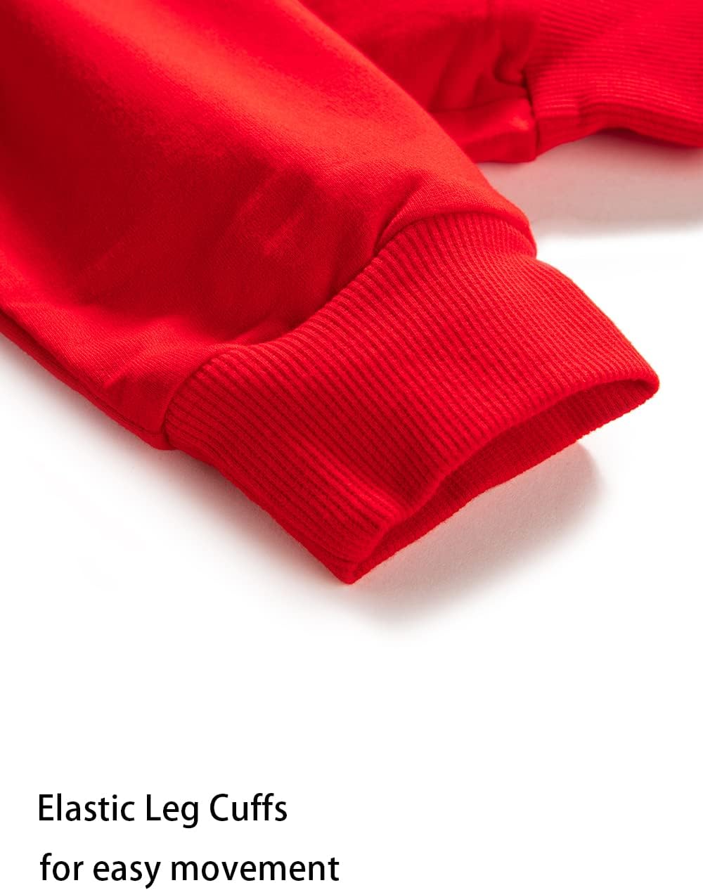 Boys Solid Color Drawstring Cotton Sweatpants Jogger Pants