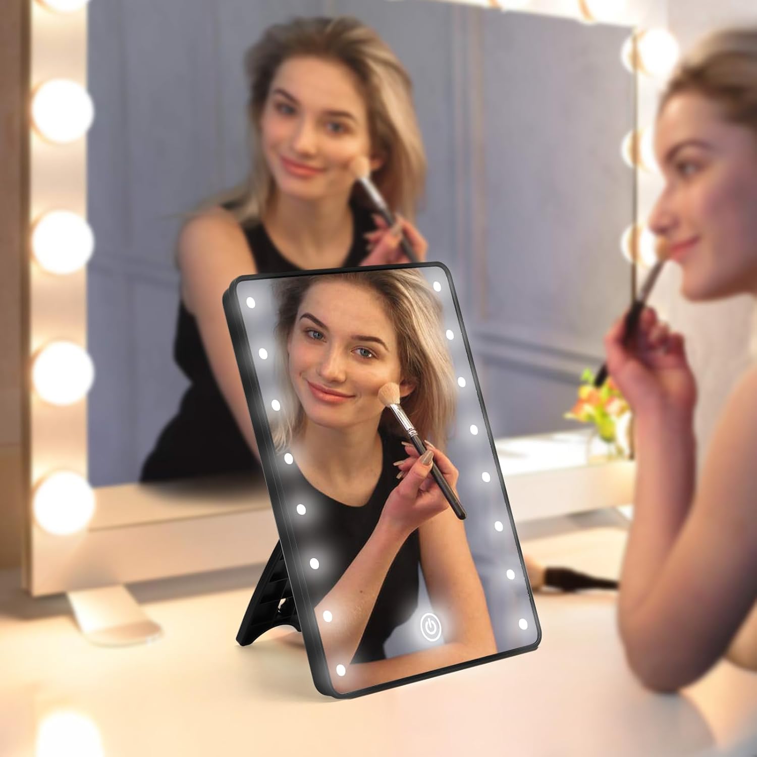 Schliersee Lighted Makeup Mirror with 16 LED Lights