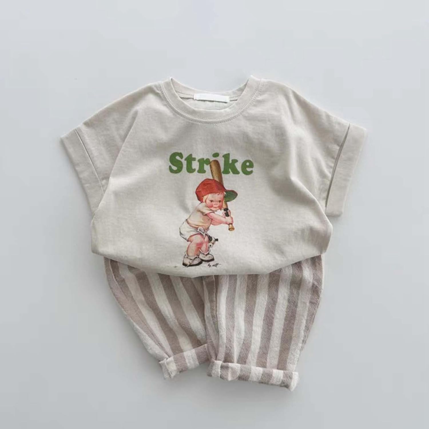 Hfolob Kids Striped Linen Haram Pants