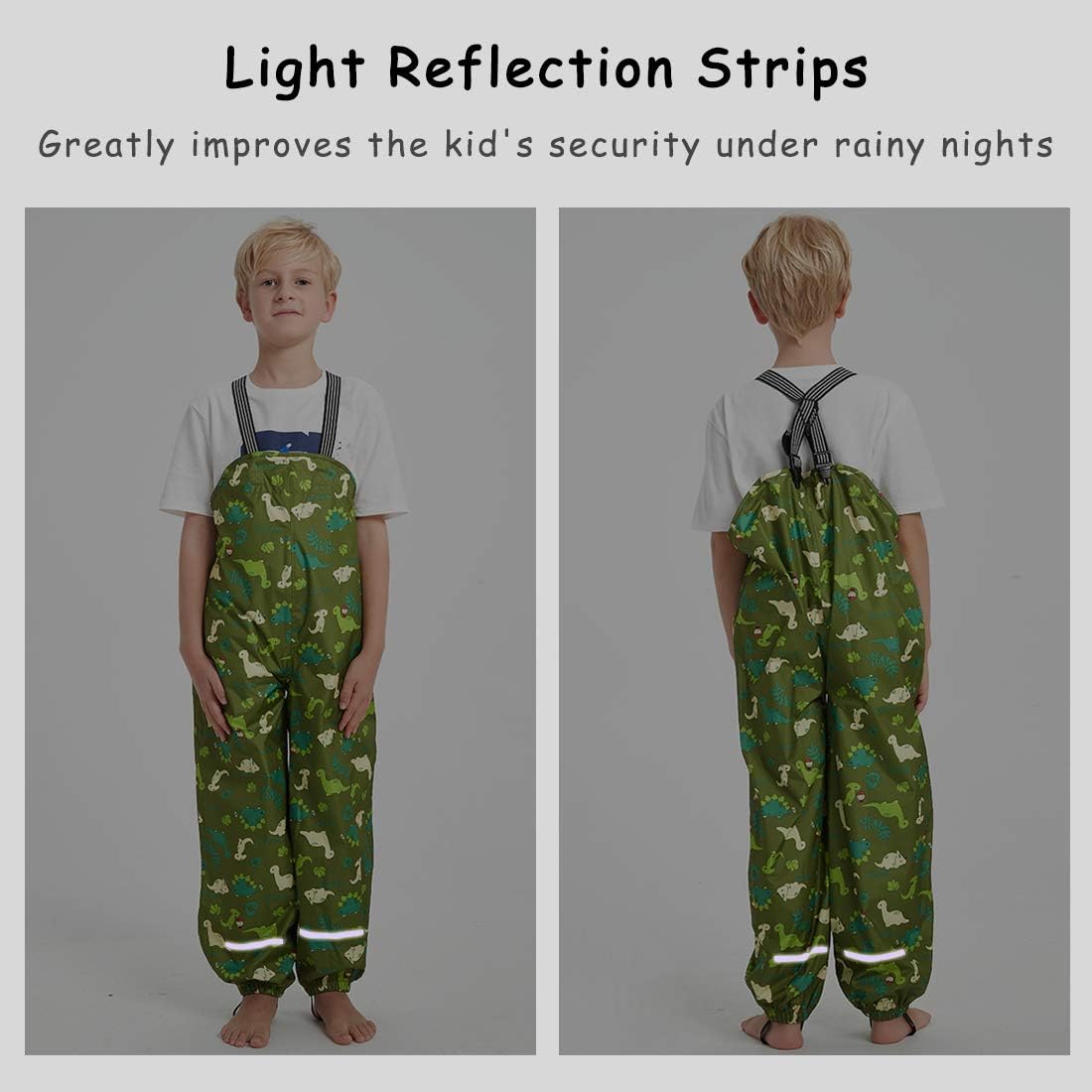 Safe Adjustable Rain Pants for Kids