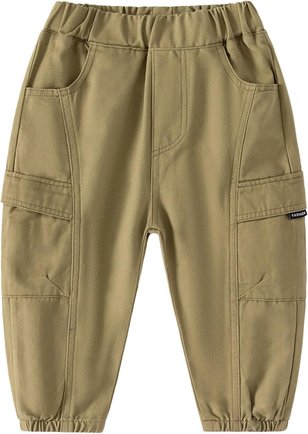 Elastic Waistband Cargo Pants for Boys