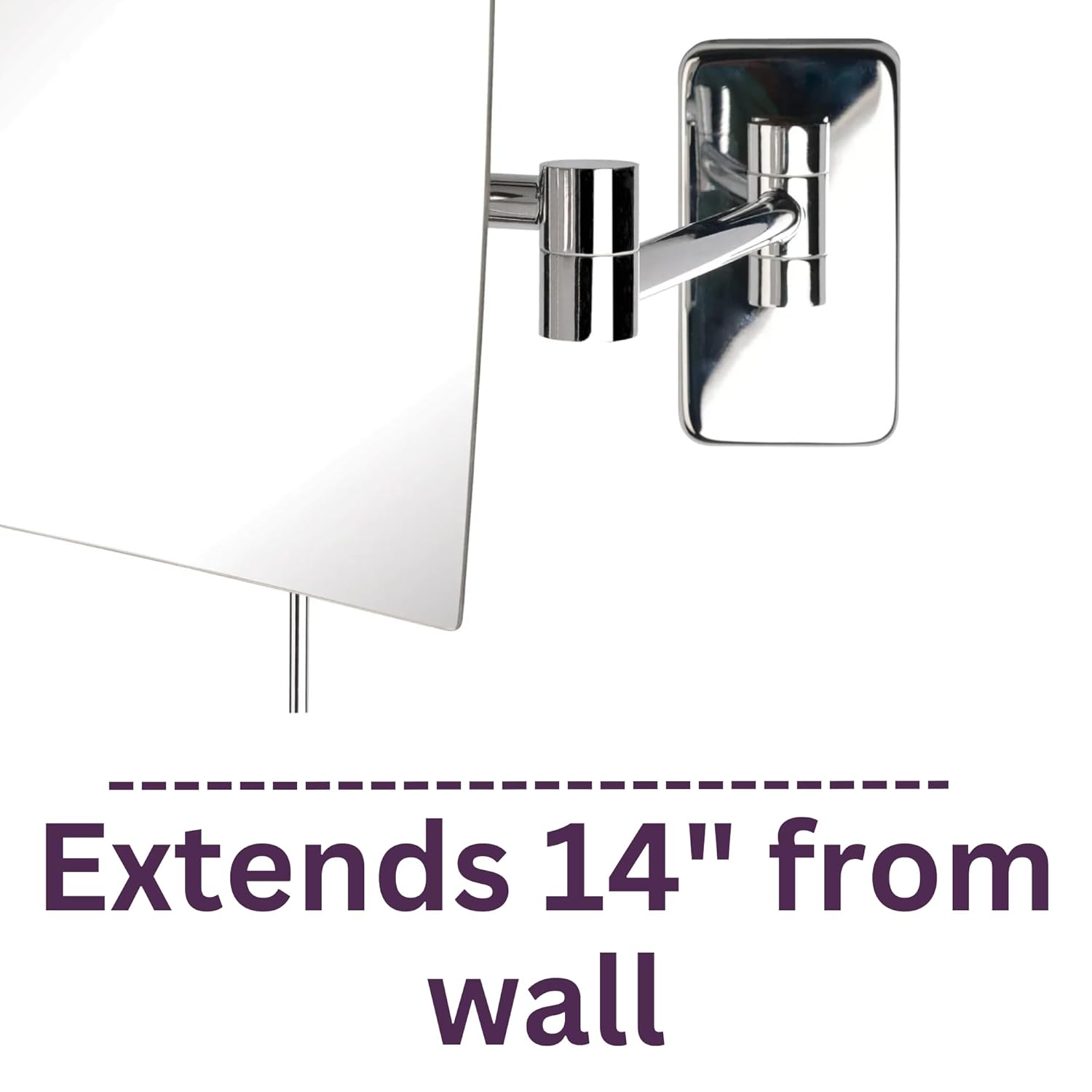 Wall-Mount Makeup Mirror
