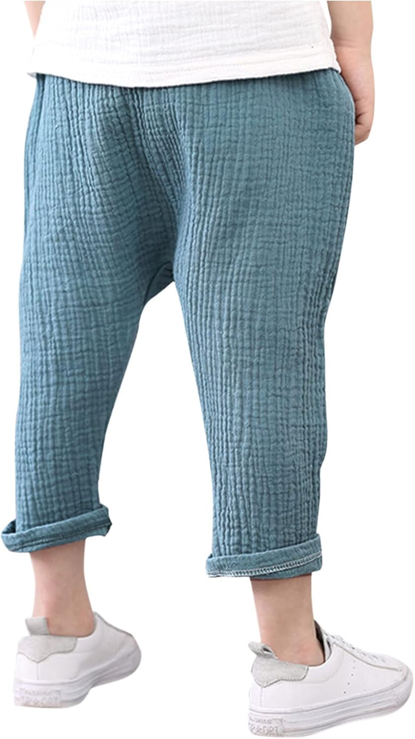 Premium Quality Casual Soft Cotton Linen Pants for Toddlers