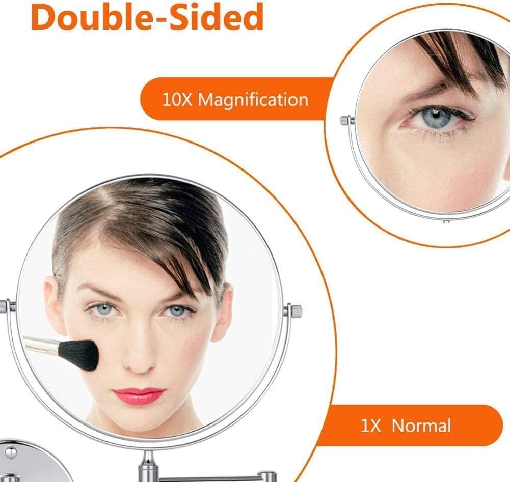 Chic 10X Magnifying Vanity Mirror