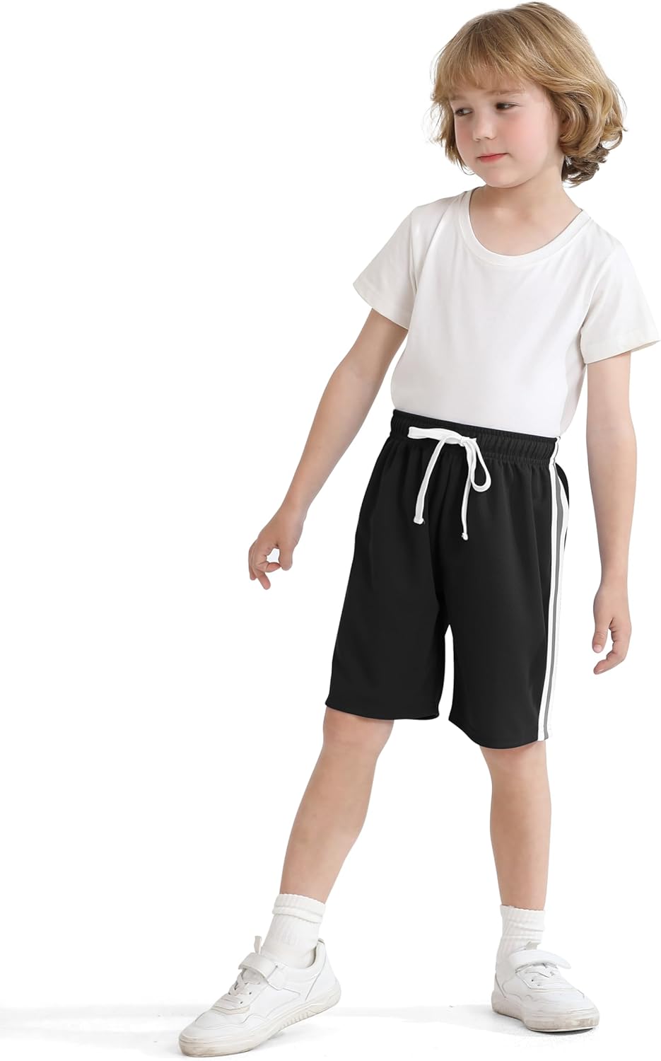 Resinta Boys athletic shorts breathable elastic waist summer favorites
