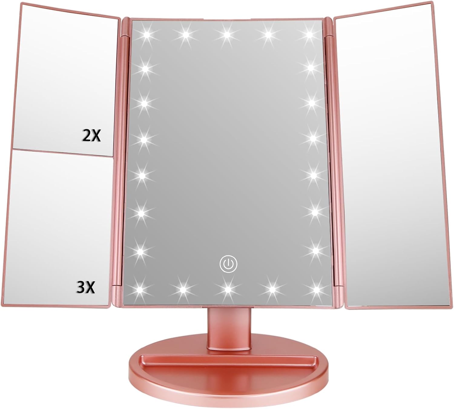 JAMIEWIN 3-in-1 Lighted Makeup Mirror