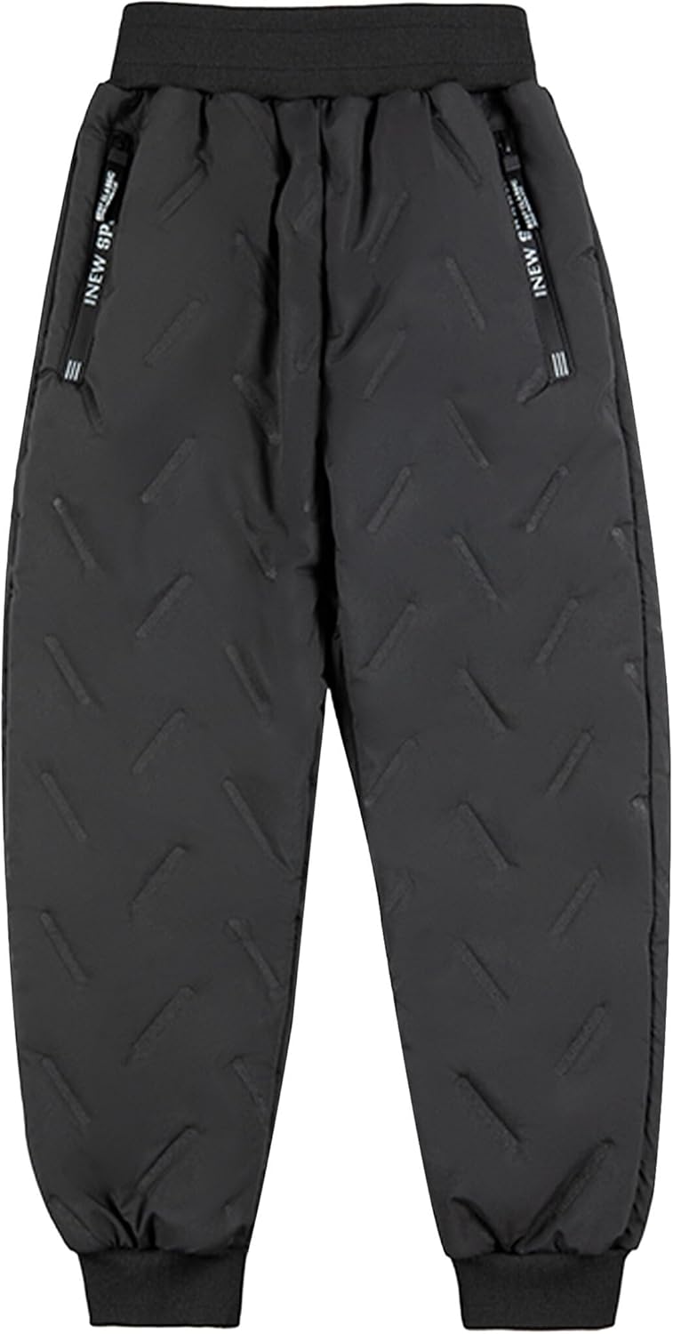 Happy Cherry Boys Girls Winter Warm Fleece Jogger Pant - Comfy Warm