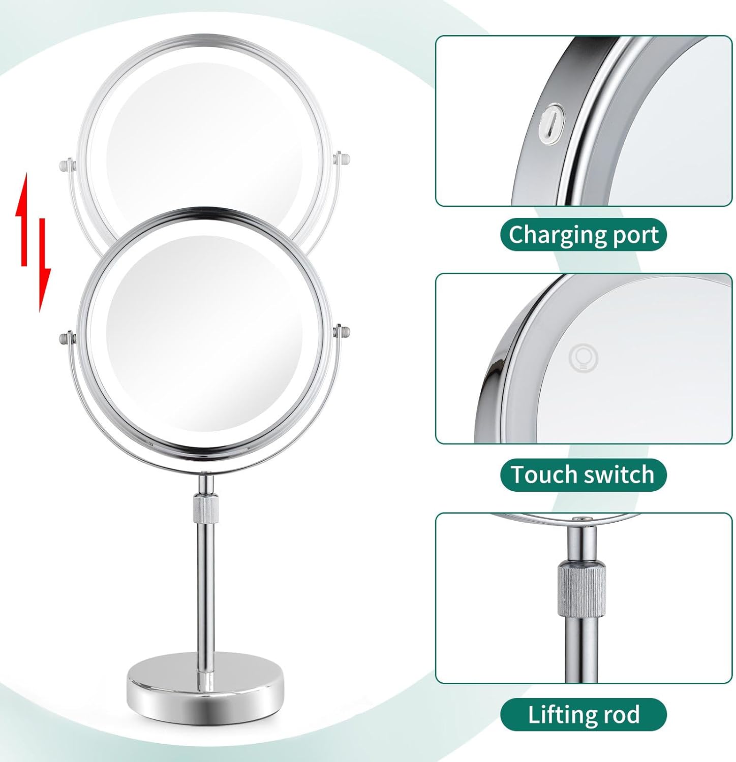 Magical LED Lighted Makeup Mirror