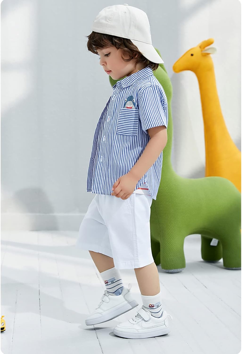 KISBINI Boys Chino Shorts Uniform Perfect for School Casual