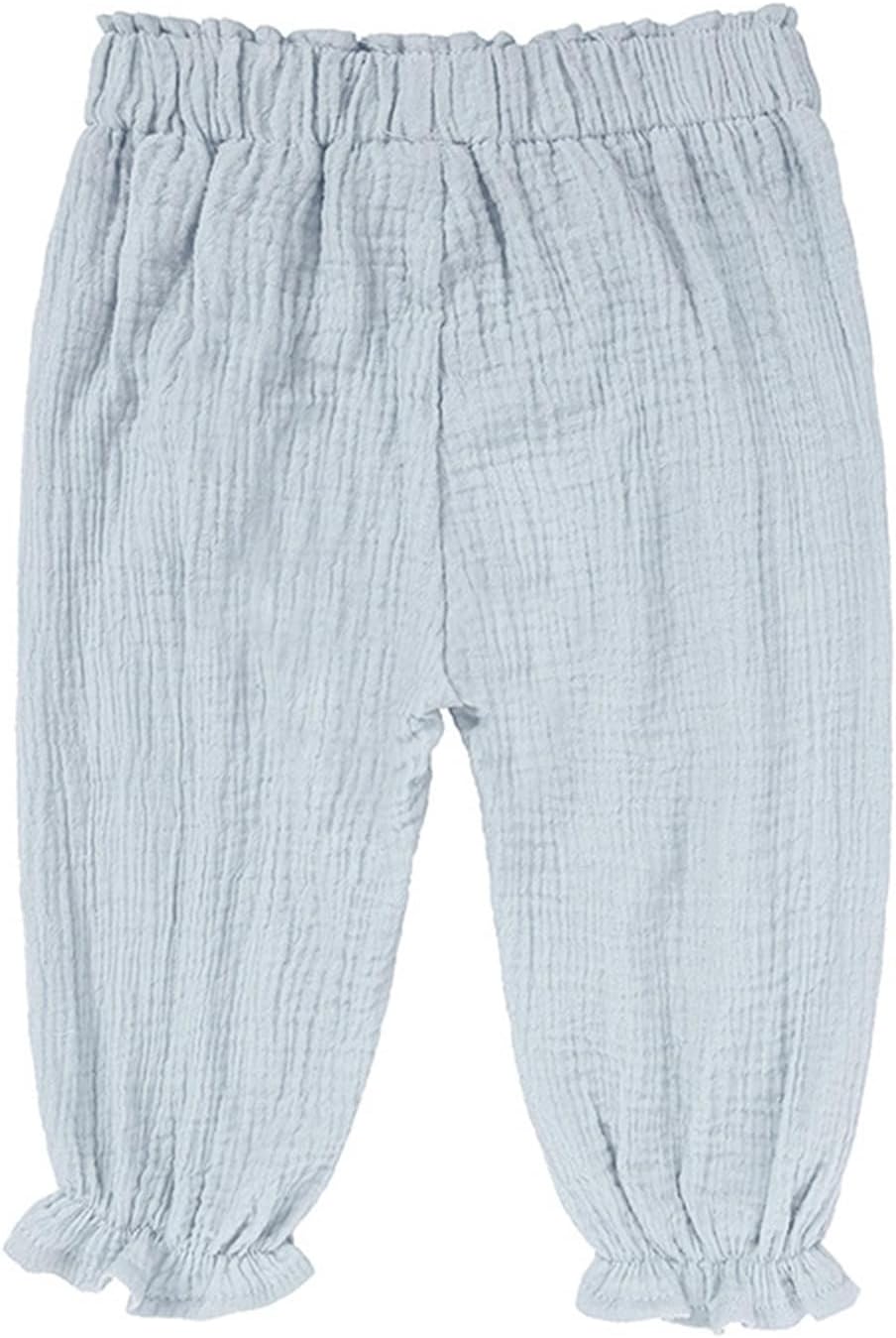 Cotton Linen Pants for Kids Boys Girls Basic Solid Trousers