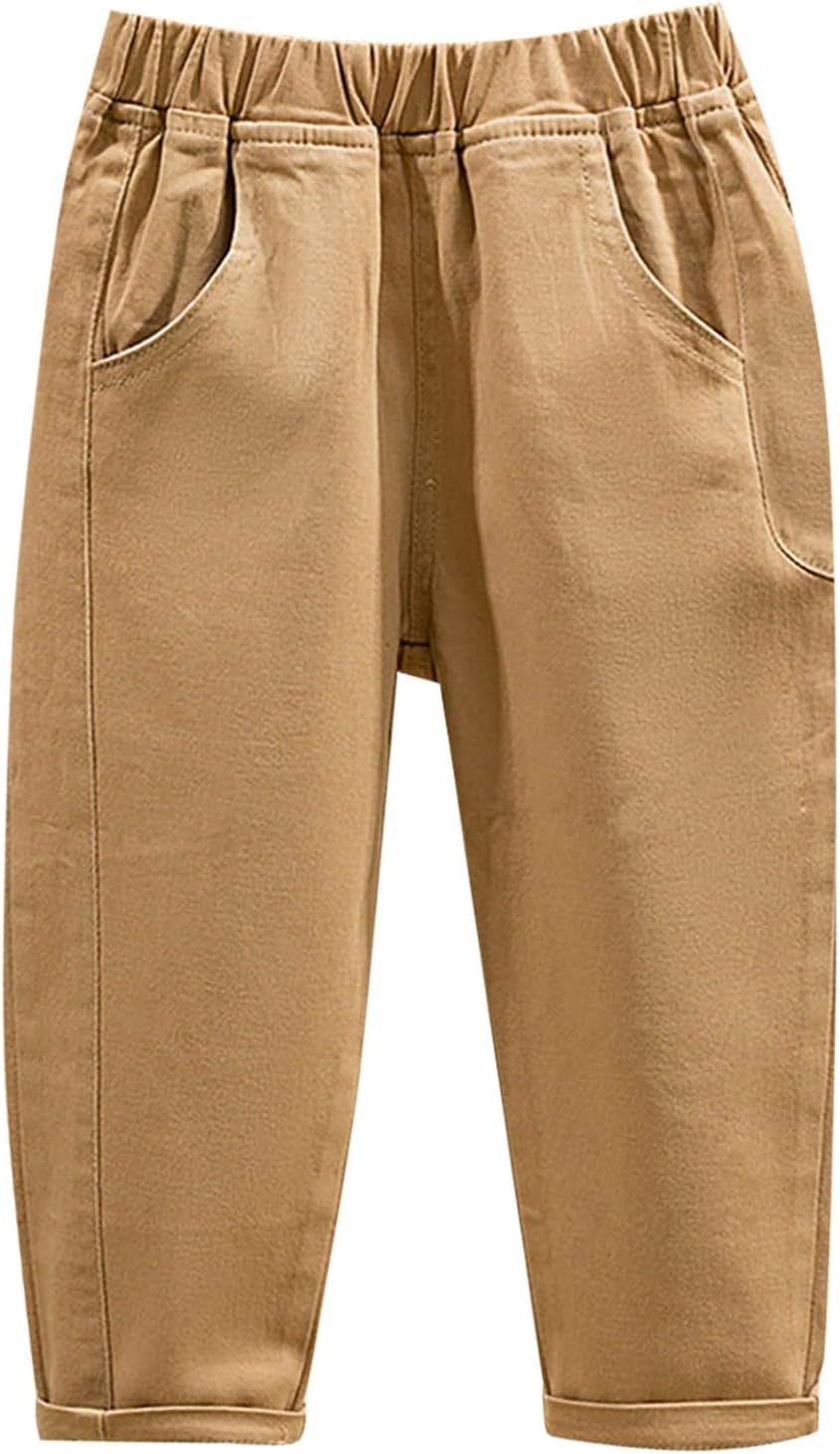 Toddler Boys Khaki Cargo Pants for School and Hiking