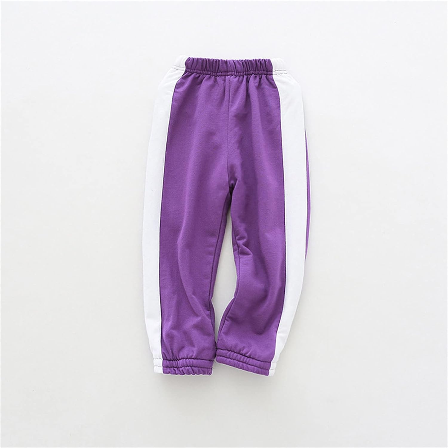 Stay Warm Cozy Fleece-Lined Cotton Striped Joggers for Toddler Boys Girls