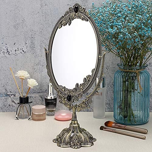 JUXYES Vintage Swivel Making Mirror
