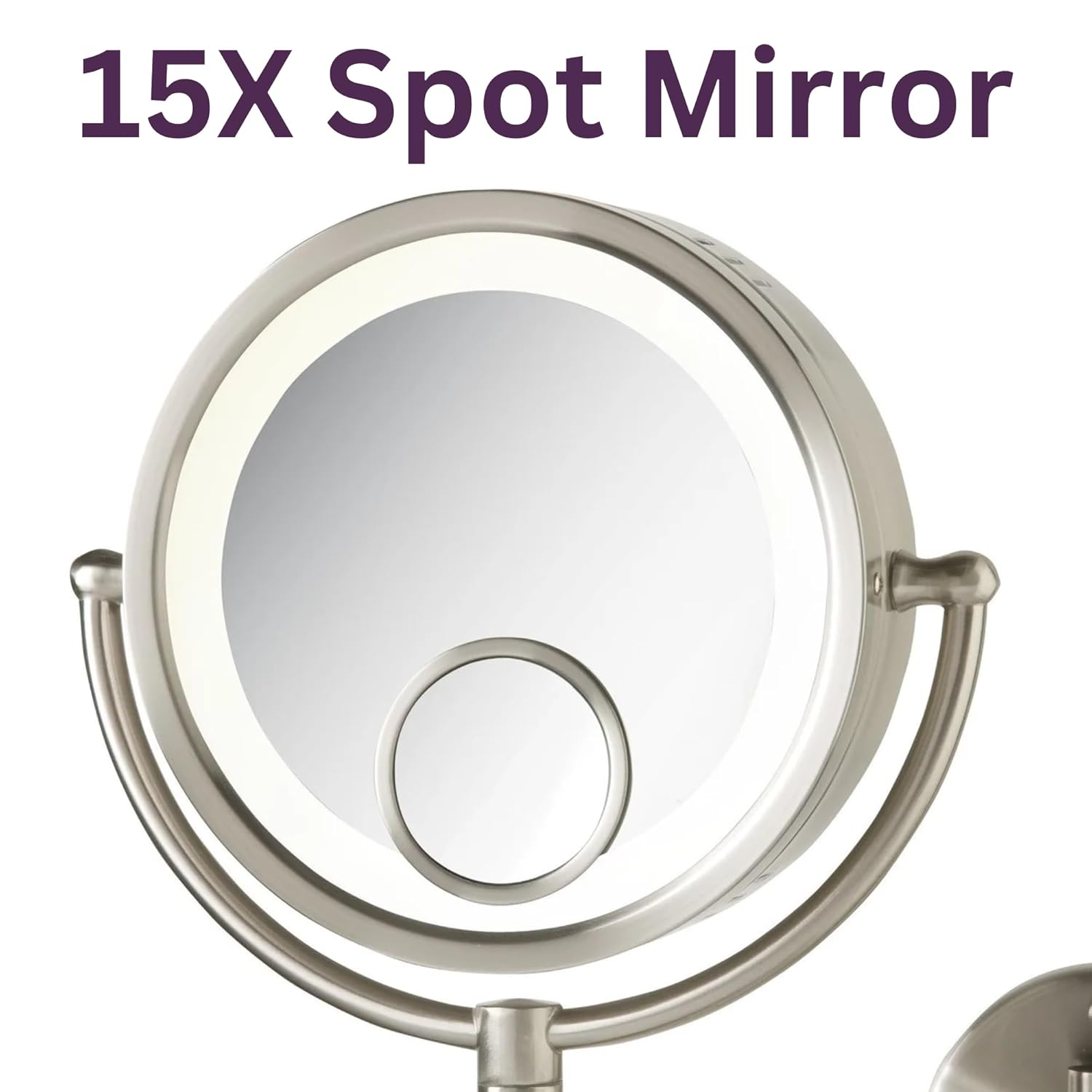 Wall-mounted Making Mirror with 7X 15X