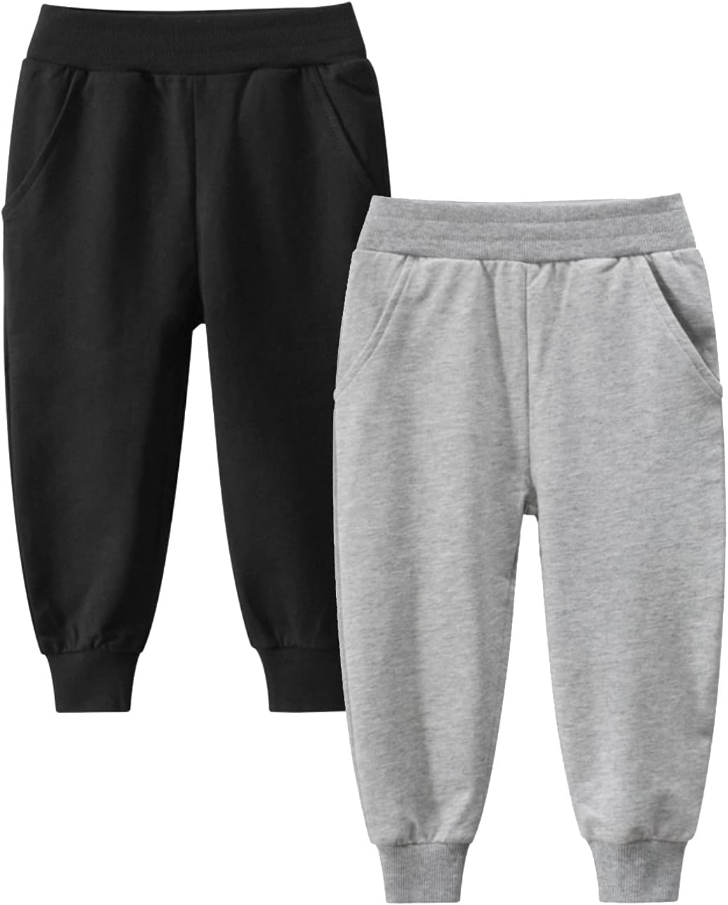 Comfortable Toddler Boy sweatpants with pockets and elastic waistband