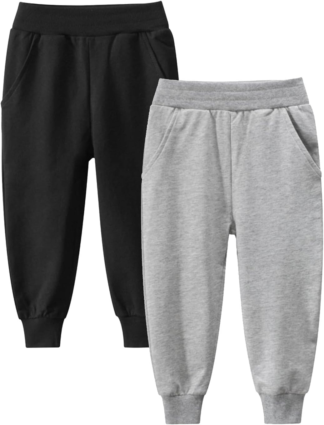 Comfortable Toddler Boy sweatpants with pockets and elastic waistband