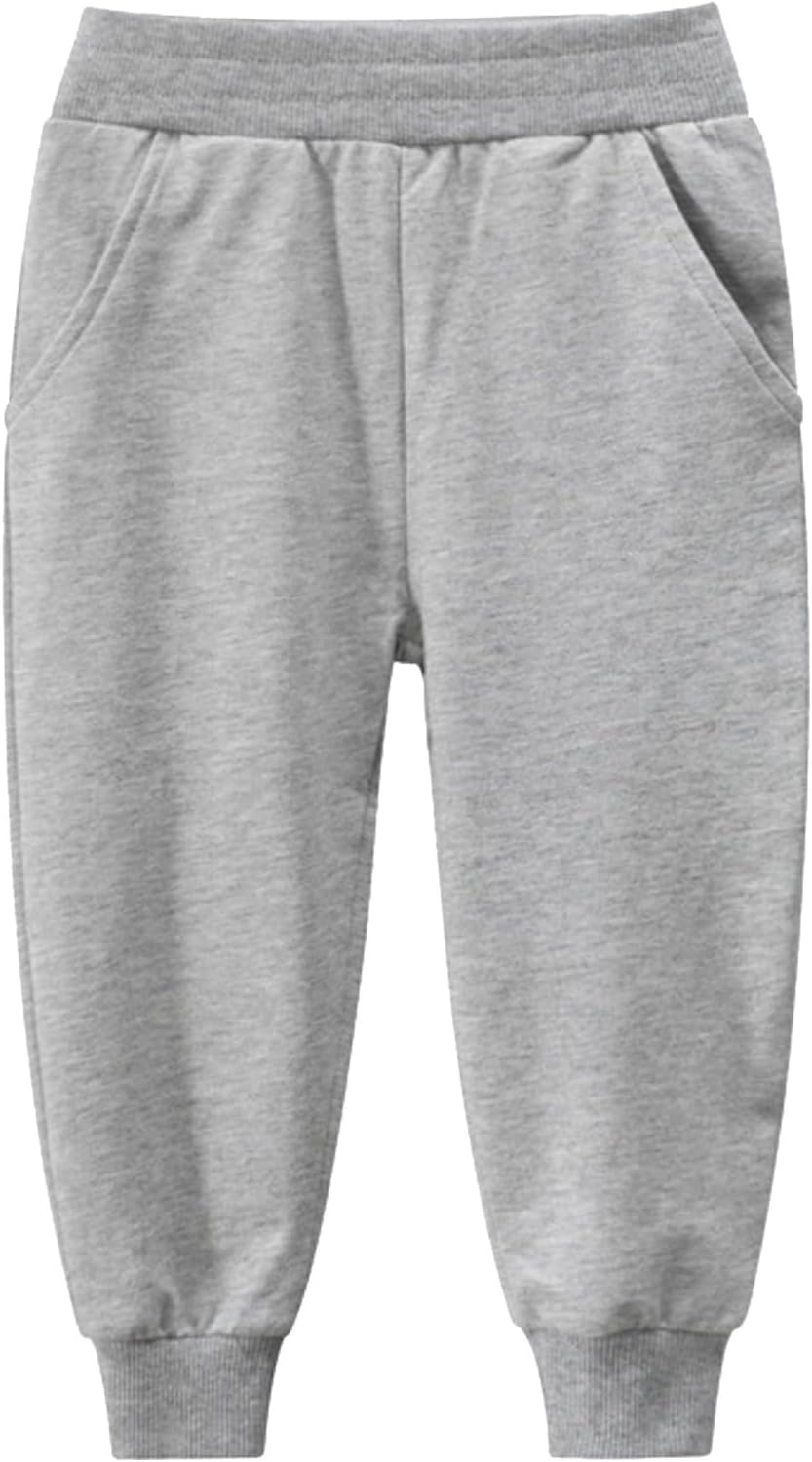 Boys Fleece Sweatpants with Pockets and Drawstring