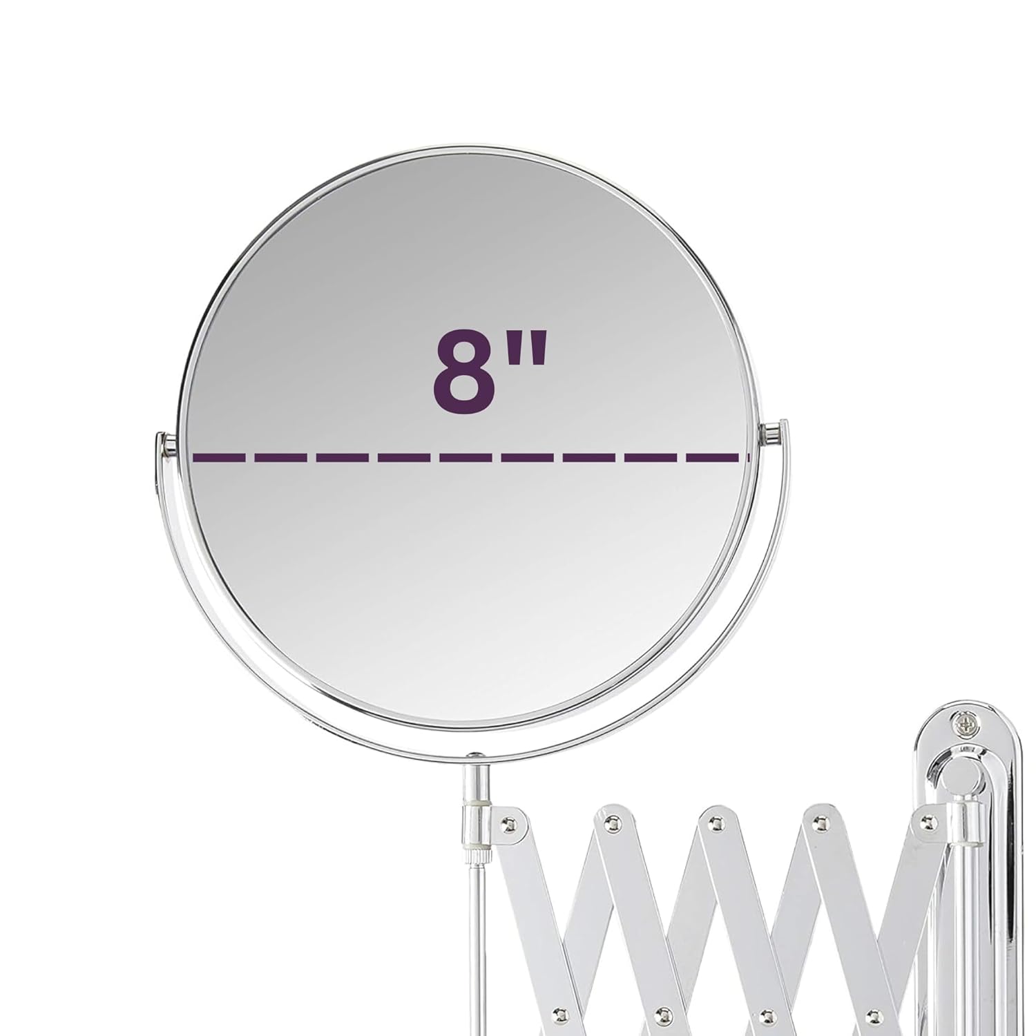 Space-saving Sleek Wall-Mounted Makeup Mirror