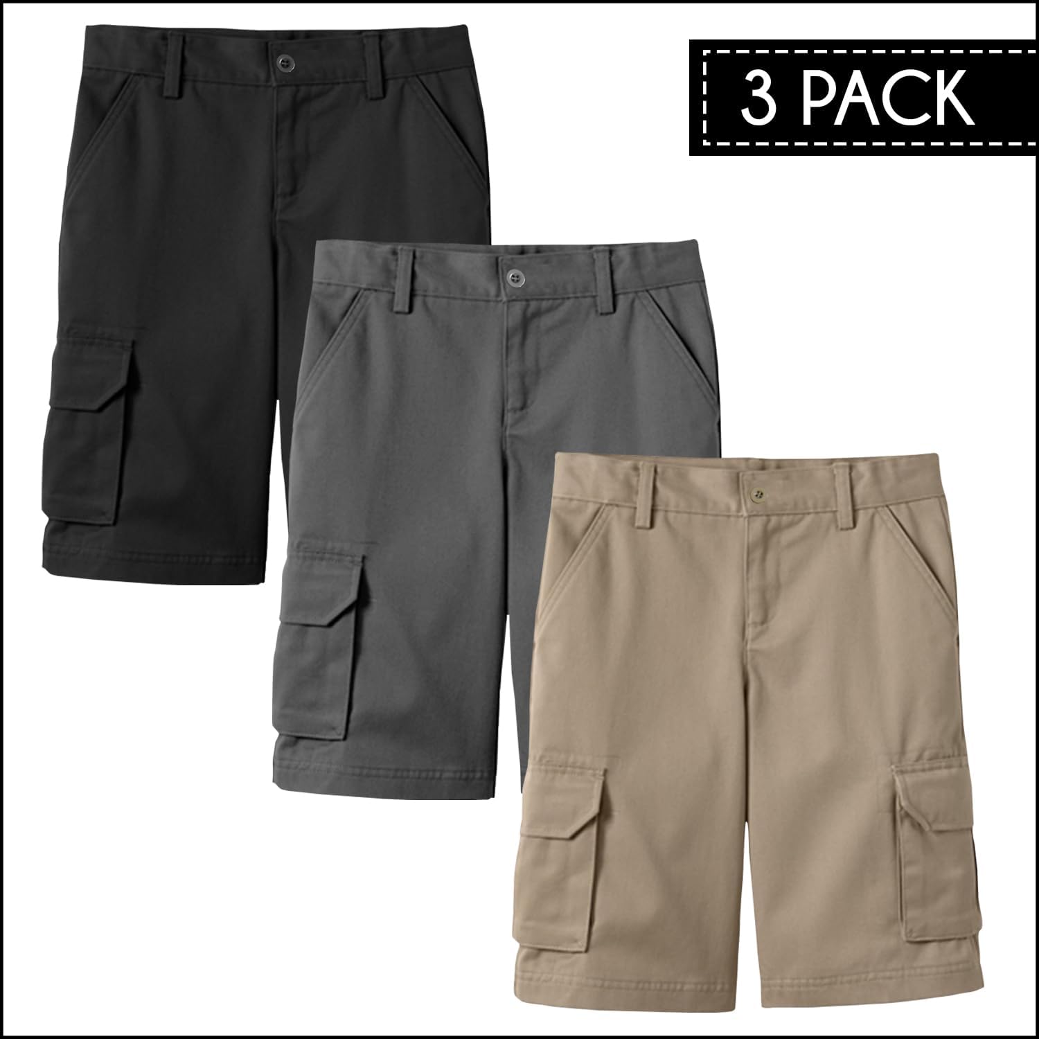 Stay Comfy in Galaxy by Harvic Boys Cargo Stretch Shorts